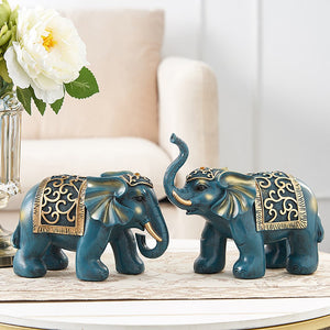 Nordic Home Luxury Decor Elephant Statue Decoration Resin Living Room Decoration Sculpture Modern Art Gold Statue Decoration acacuss