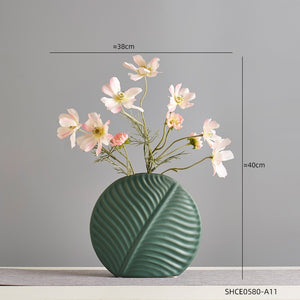 Nordic Modern Home Decor Ceramic Flower Vases Decor Living Room Interior Tabletop Vase Creative Arts Accessories Decorative acacuss