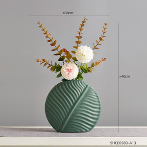 Nordic Modern Home Decor Ceramic Flower Vases Decor Living Room Interior Tabletop Vase Creative Arts Accessories Decorative acacuss
