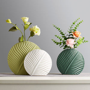 Nordic Modern Home Decor Ceramic Flower Vases Decor Living Room Interior Tabletop Vase Creative Arts Accessories Decorative acacuss