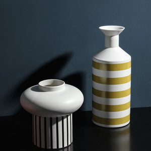 Nordic Modern Semi-manual Ceramic Vase Living Room Coffee Table Decoration Home Decoration Creative Vase Small Gift Deco Maison acacuss
