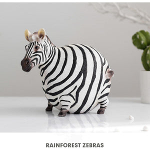 Nordic Resin Zebra Artifact Couple Brindle Horse Figurines Abstract Ornament Home Study Decor Pieces Children's Room Decoration acacuss