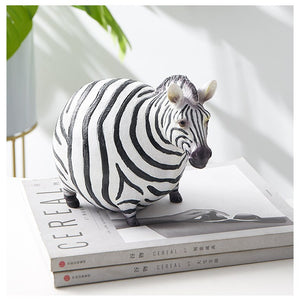 Nordic Resin Zebra Artifact Couple Brindle Horse Figurines Abstract Ornament Home Study Decor Pieces Children's Room Decoration acacuss