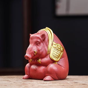 PINNY Ceramics Bull Backflow Incense Burner Animal Decoracion Estatua Ceramic Tea Ceremony Ornaments Home Decoration Accessories acacuss