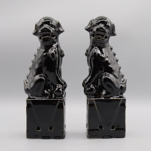 Pair of foo dogs, Fu dogs, Buddha dogs, Chinese guardian lions, Ceramic sculpture, Home decoration acacuss