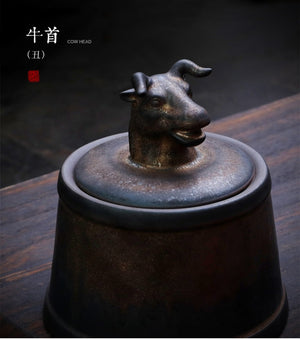 Pet Ashes Cremation Holder Urns Dog Cat Memorial Casket Animal Funeral Keepsake 500g Large Capacity Pig Horse OX Caskets Copper acacuss