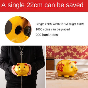 Pig Piggy Bank Saving Secret Large Living Room Cute Ceramic Hidden Safe Coin Money Box Kawaii Paper Money Alcancia Home Decor acacuss