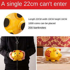 Pig Piggy Bank Saving Secret Large Living Room Cute Ceramic Hidden Safe Coin Money Box Kawaii Paper Money Alcancia Home Decor acacuss
