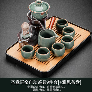 Porcelain Chinese Ceremony Tea Set Bowl Accessories Pair 6 Persons Tool Tea Set Luxury Chinese Style Taza Mate Tableware AB50TS acacuss