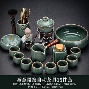 Porcelain Chinese Ceremony Tea Set Bowl Accessories Pair 6 Persons Tool Tea Set Luxury Chinese Style Taza Mate Tableware AB50TS acacuss