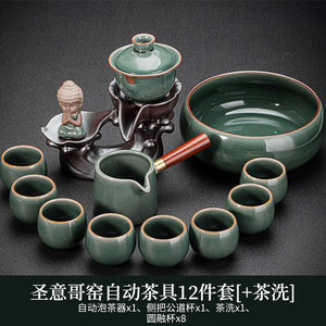 Porcelain Chinese Ceremony Tea Set Bowl Accessories Pair 6 Persons Tool Tea Set Luxury Chinese Style Taza Mate Tableware AB50TS acacuss