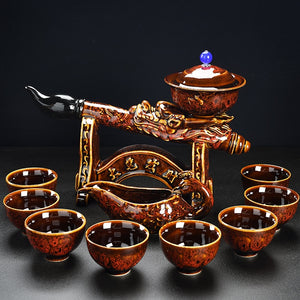 Porcelain Gaiwan Chinese Tea Set Complete Set Puer Chinese Portable Tea Set Luxury Vintage Juego De Te Tea Ceremony acacuss