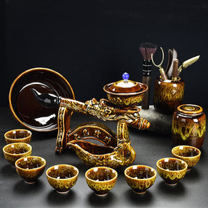 Porcelain Gaiwan Chinese Tea Set Complete Set Puer Chinese Portable Tea Set Luxury Vintage Juego De Te Tea Ceremony acacuss