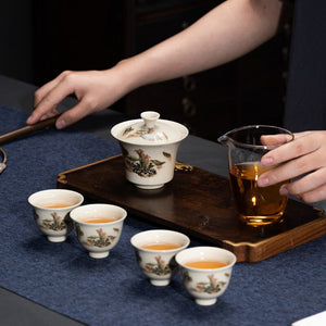 Portable Kung Fu Teaset Teacup Teapot Infuser Gaiwan Creative Tea Making Teaware Sets Home Office Chinese Tea Ceremony Gift acacuss