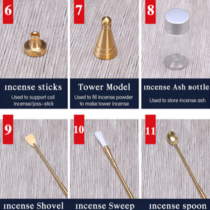 Powder Incense Burner Brass Kit - acacuss