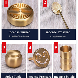 Powder Incense Burner Brass Kit - acacuss