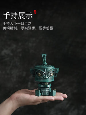 Pure Copper Incense Seal Set Home Advanced Seal Tool Pan Incense Agarwood Incense Decoration Sandalwood Incense Burner acacuss