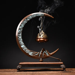 Pure copper aromatherapy furnace indoor hanging incense burner household large incense insert line incense burner ornaments acacuss