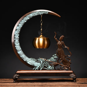 Pure copper aromatherapy furnace indoor hanging incense burner household large incense insert line incense burner ornaments acacuss