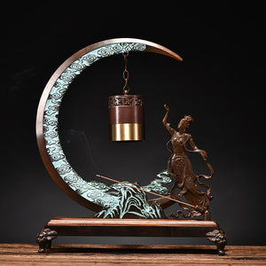 Pure copper aromatherapy furnace indoor hanging incense burner household large incense insert line incense burner ornaments acacuss