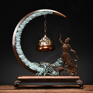 Pure copper aromatherapy furnace indoor hanging incense burner household large incense insert line incense burner ornaments acacuss