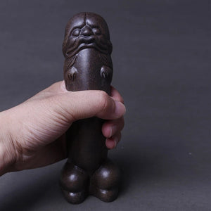 Purple Clay Lucky Mascot Tea Pet Accessories Handicraft Home Decoration Business Women Love Gift Furnishing Articles acacuss