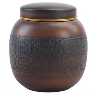 Purple Pottery Tea Jar HandmadeJump knife Small Sized Porcelain Sealed Storage Jar Tea Container Tea Box 800ML acacuss