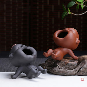 Purple Sand Tea Pet Decoration Boutique Can Raise Water Spray Urinary Children Creative Handmade Tea To Play with Children's Tea acacuss