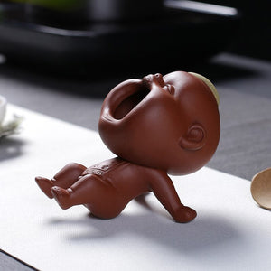 Purple Sand Tea Pet Decoration Boutique Can Raise Water Spray Urinary Children Creative Handmade Tea To Play with Children's Tea acacuss