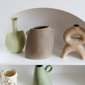 Quiet Wind Morandi Color Ceramic Vase Model Room B & B Cave Camping Wind Decoration Painting Sketch Props acacuss