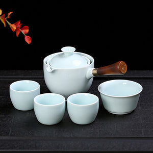 Rabbit Chinese Kung Fu Tea set Travel Tea set Ceramic Portable Tea set Teapot Tea Maker Infuser Teacup Cup for Tea acacuss