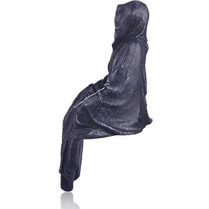 2023 New Reaping Solace The Reaper Sitting Statue Gothic Desktop Resin Black Sculptures For Home Decor Ornament Dropshipping acacuss