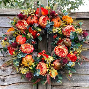 Red Christmas Wreath for Front Door Gold Window Wall Door Christmas Decorations 2023 Garland Ornament Guirnalda Navidad acacuss