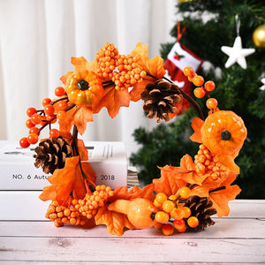 Red Christmas Wreath for Front Door Gold Window Wall Door Christmas Decorations 2023 Garland Ornament Guirnalda Navidad acacuss
