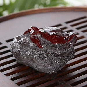 Resin Color Changing Tea Pet Ornaments Supportable Kung Fu Tea Utensils Tea Ceremony Tea Tray Tea Set Kitchen,Dining Bar acacuss