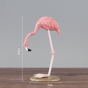 Resin Flamingo Decoration Creative Sculpture Ornament In Living Room Office Desk Gift for Friends Home Decoration acacuss