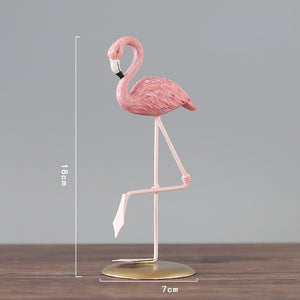 Resin Flamingo Decoration Creative Sculpture Ornament In Living Room Office Desk Gift for Friends Home Decoration acacuss