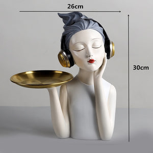 Resin LUCKY Deer Elk Figurine Statue Home Living Room Decor Crafts Sculpture Creative Gifts Modern Desktop Ornament acacuss