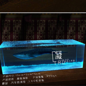 Resin Ocean Blue Whale Epoxy Decoration Diver Desktop Handicraft Creative Birthday Gift acacuss