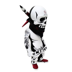 Resin Sculpture Figurine Rock Skull Doll Halloween Ornaments Home Desktop Decoration Statue Room Decoration Accessories acacuss