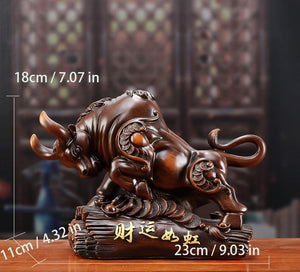 Resin Wall Street Bull Statue,modern art sculpture,European-style home auspicious animal decoration accessories,Best Gift acacuss