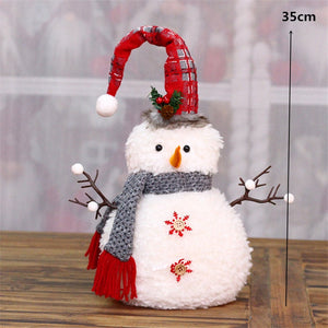 Retractable Xmas Reindeer Doll christmas decoration Navidad Figurine New Year Elk Toys Kid Xmas Gift Christmas tree Ornaments acacuss
