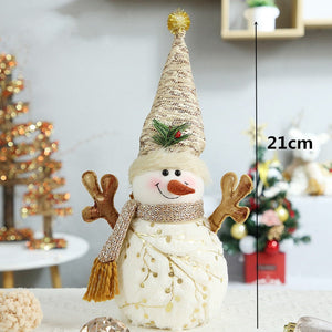 Retractable Xmas Reindeer Doll christmas decoration Navidad Figurine New Year Elk Toys Kid Xmas Gift Christmas tree Ornaments acacuss