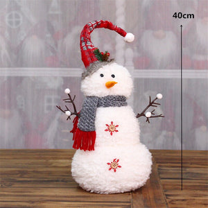 Retractable Xmas Reindeer Doll christmas decoration Navidad Figurine New Year Elk Toys Kid Xmas Gift Christmas tree Ornaments acacuss