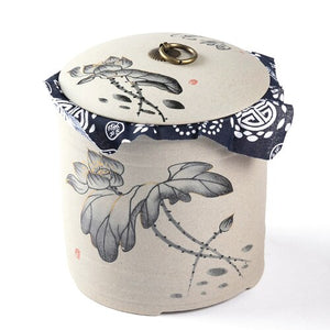 Retro Ceramic Storage Jars Household Tea Cans Moisture-proof Sealed Jars Household Living Room Tea Table Decoration Tea Sets acacuss