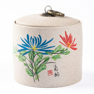 Retro Ceramic Storage Jars Household Tea Cans Moisture-proof Sealed Jars Household Living Room Tea Table Decoration Tea Sets acacuss