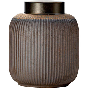 ACACUSS Tea TIN Or Coffee CONTAINER Retro Wood Fired Ceramic Large Household Seal Ceramic Tea Canisters Traditional Tea Jars Storage Tea - ACACUSS