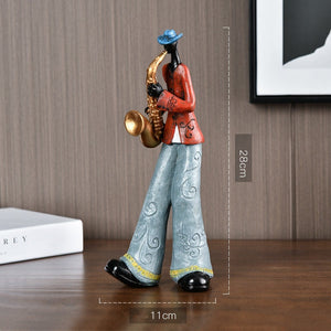 ACACUSS Rock Band Music Art Character Model Statue Creative Living Room Decoration Wine Cabinet Ornaments Figurine Resin Craft Supplies - ACACUSS