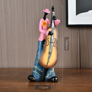ACACUSS Rock Band Music Art Character Model Statue Creative Living Room Decoration Wine Cabinet Ornaments Figurine Resin Craft Supplies - ACACUSS