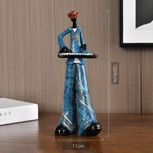 ACACUSS Rock Band Music Art Character Model Statue Creative Living Room Decoration Wine Cabinet Ornaments Figurine Resin Craft Supplies - ACACUSS